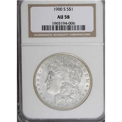 1900-S $1 AU58 NGC
