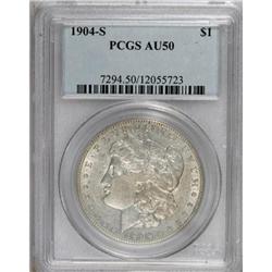 1904-S $1 AU50 PCGS
