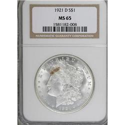 1921-D $1 MS65 NGC