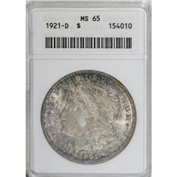 1921-D $1 MS65 ANACS