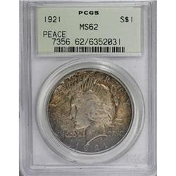 1921 $1 MS62 PCGS