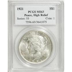 1921 $1 MS63 PCGS