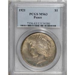1921 $1 MS63 PCGS