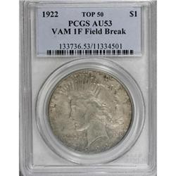 1922 $1 AU53 PCGS