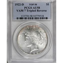 1922-D $1 AU58 PCGS