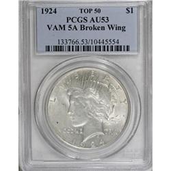 1924 $1 AU53 PCGS