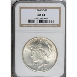 1924-S $1 MS63 NGC