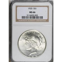 1925 $1 MS66 NGC