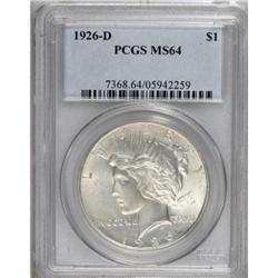 1926-D $1 MS64 PCGS