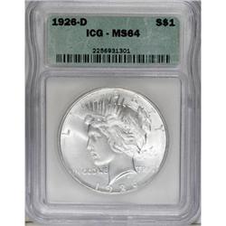 1926-D $1 MS64 ICG