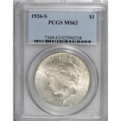 1926-S $1 MS63 PCGS