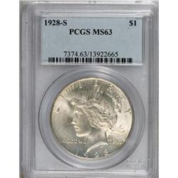 1928-S $1 MS63 PCGS