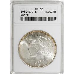 1934-D $1 MS62 ANACS