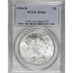 1934-D $1 MS63 PCGS