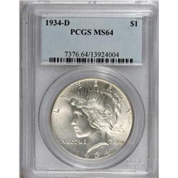 1934-D $1 MS64 PCGS