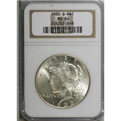 1935-S $1 MS64 NGC