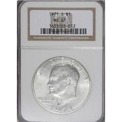 1971-S $1 Silver MS67 NGC