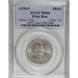 1979-P SBA$ Wide Rim MS66 PCGS