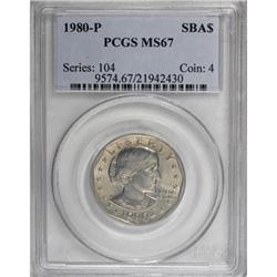 1980-P SBA$ MS67 PCGS