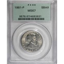 1981-P SBA$ MS67 PCGS