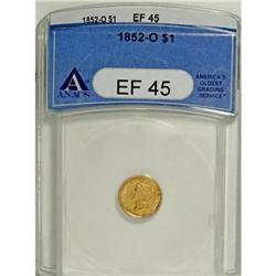 1852-O G$1 XF45 ANACS