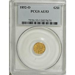1852-O G$1 AU53 PCGS