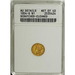 1854-S G$1 XF40 ANACS