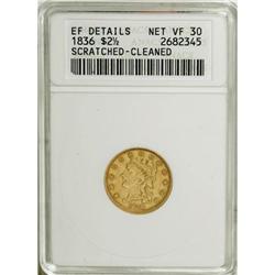 1836 $2 1/2 Script 8 VF30 ANACS