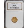 Image 3 : 1859 $2 1/2 Old Reverse, Type One AU55 NGC