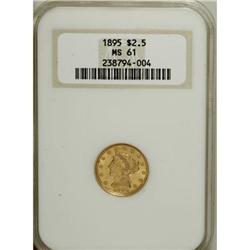 1895 $2 1/2 MS61 NGC