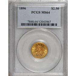 1896 $2 1/2 MS64 PCGS
