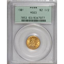 1901 $2 1/2 MS63 PCGS