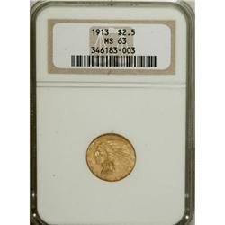 1913 $2 1/2 MS63 NGC