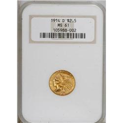 1914-D $2 1/2 MS61 NGC