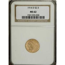 1914-D $2 1/2 MS62 NGC