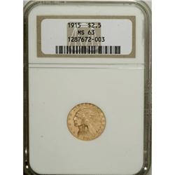 1915 $2 1/2 MS63 NGC
