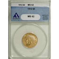 1912 $5 MS62 ANACS