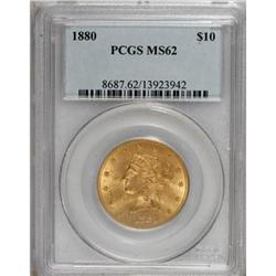 1880 $10 MS62 PCGS