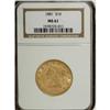 Image 1 : 1881 $10 MS61 NGC