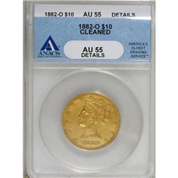 1882-O $10 AU55 ANACS