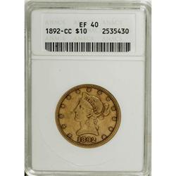 1892-CC $10 XF40 ANACS