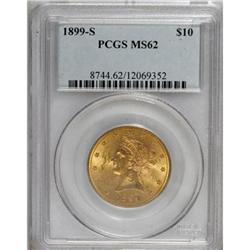 1899-S $10 MS62 PCGS