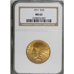 1911 $10 MS62 NGC