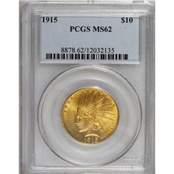 1915 $10 MS62 PCGS