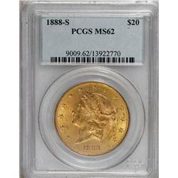 1888-S $20 MS62 PCGS