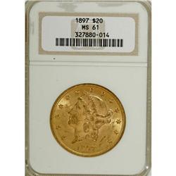 1897 $20 MS61 NGC
