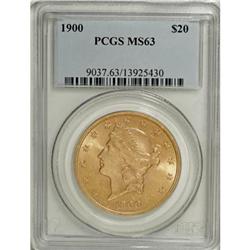 1900 $20 MS63 PCGS