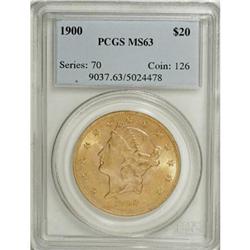 1900 $20 MS63 PCGS