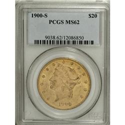 1900-S $20 MS62 PCGS