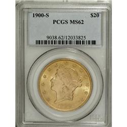 1900-S $20 MS62 PCGS
